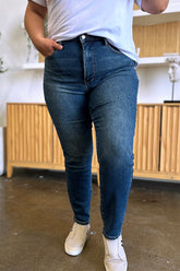 Judy Blue Full Size Tummy Control High Waist Slim Fit Jeans - Enhance Your Silhouette